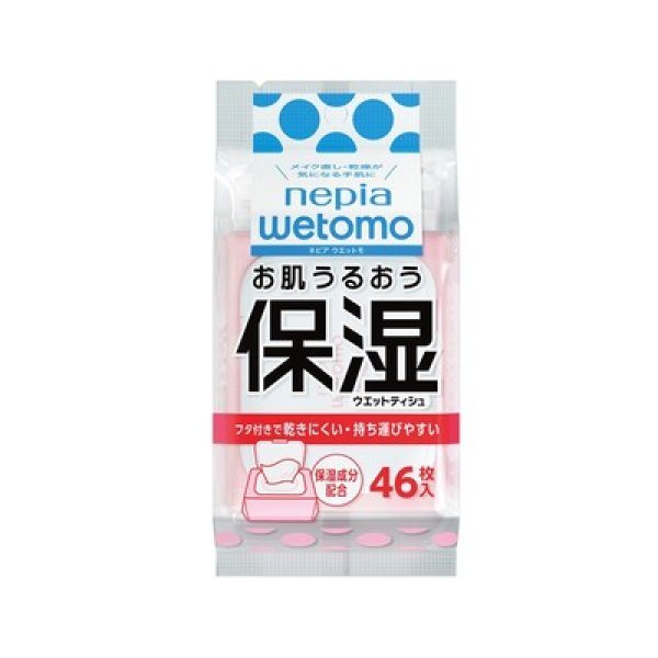 ネピア　ｗｅｔｏｍｏ　お肌うるおう保湿ウエットティシュ４６枚の写真